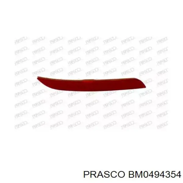 BM0494354 Prasco retrorrefletor (refletor do pára-choque traseiro esquerdo)