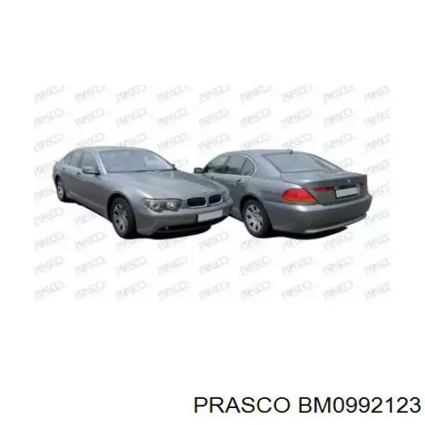 Решетка бампера переднего правая BM0992123 Prasco