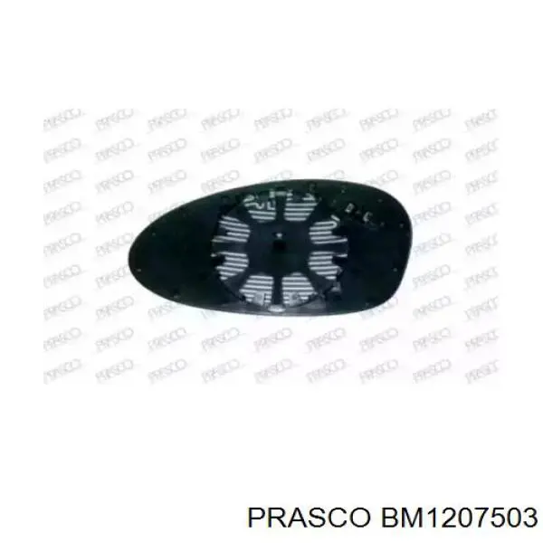 BM1207503 Prasco зеркальный элемент зеркала заднего вида правого