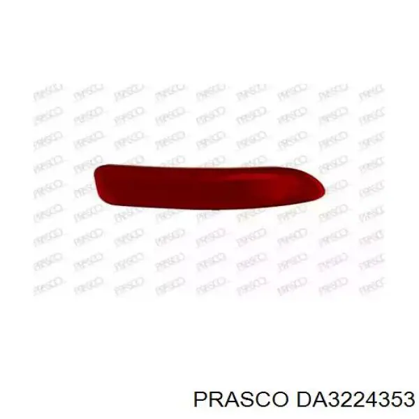Retrorrefletor (refletor) do pára-choque traseiro direito para Dacia Lodgy (JS)