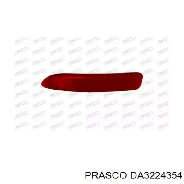 Retrorrefletor (refletor) do pára-choque traseiro esquerdo para Dacia Lodgy (JS)