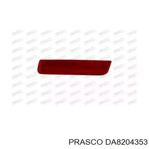 Retrorrefletor (refletor) do pára-choque traseiro para Dacia Duster (HS)
