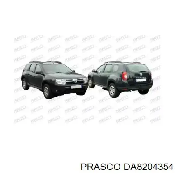 Retrorrefletor (refletor) do pára-choque traseiro esquerdo para Dacia Duster (HS)