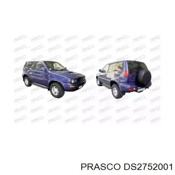 Grelha do radiador Nissan Terrano II