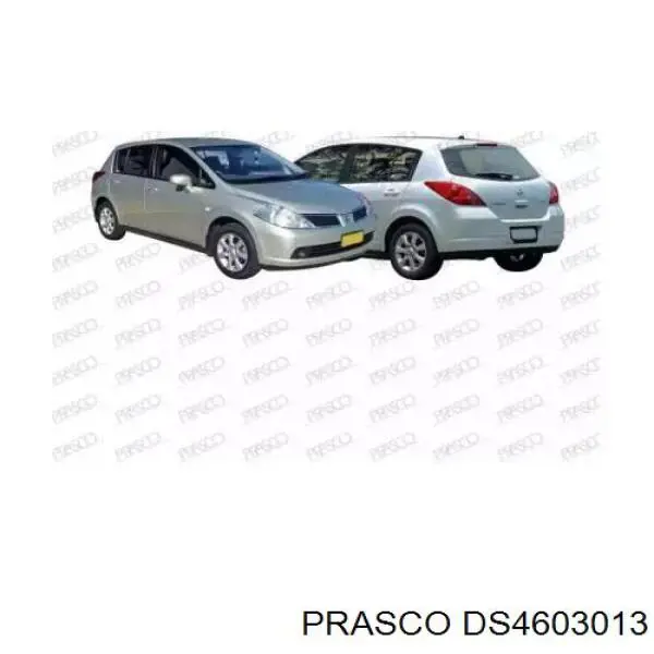  Pára-lama dianteiro esquerdo Nissan Tiida hatchback (C11X) (2004 - 2014) 