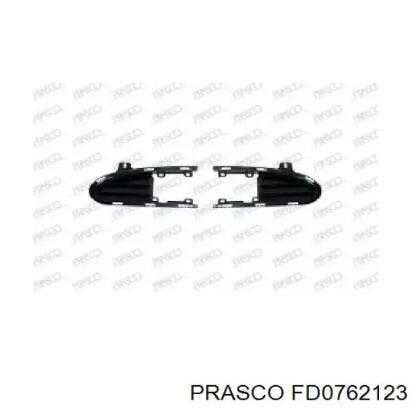 Заглушка (решетка) противотуманных фар бампера переднего правая Prasco FD0762123