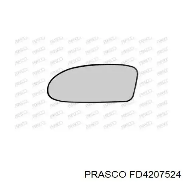 FD4207524 Prasco зеркальный элемент зеркала заднего вида левого