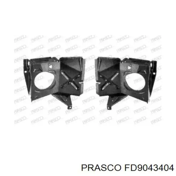 FD9043404 Prasco суппорт радиатора левый (монтажная панель крепления фар)