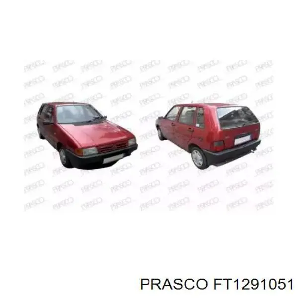 Задний бампер FT1291051 Prasco