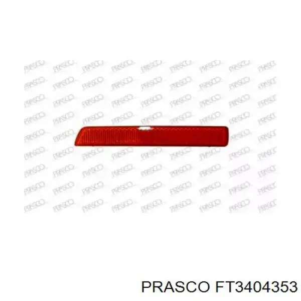 Катафот (отражатель) заднего бампера правый Prasco FT3404353