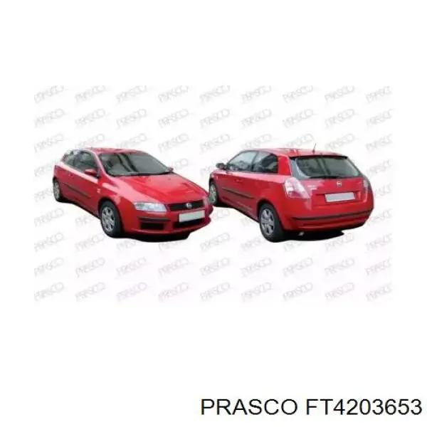 Guarda-barras do pára-lama traseiro direito para Fiat Stilo (192)