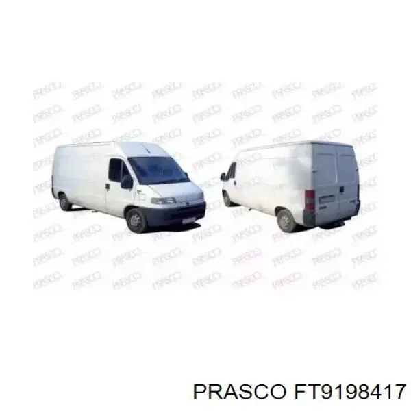 FT9198417 Prasco maçaneta interna direita da porta dianteira