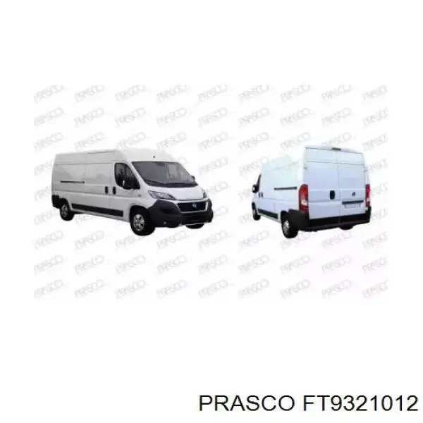 1613699980 Peugeot/Citroen pára-choque dianteiro, parte central