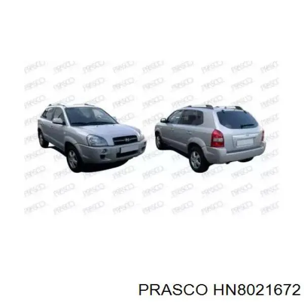 Reforçador do pára-choque traseiro Hyundai Tucson I JM