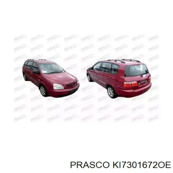 Reforçador do pára-choque traseiro KIA Carens I FJ