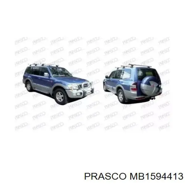 Фара противотуманная правая MB1594413 Prasco