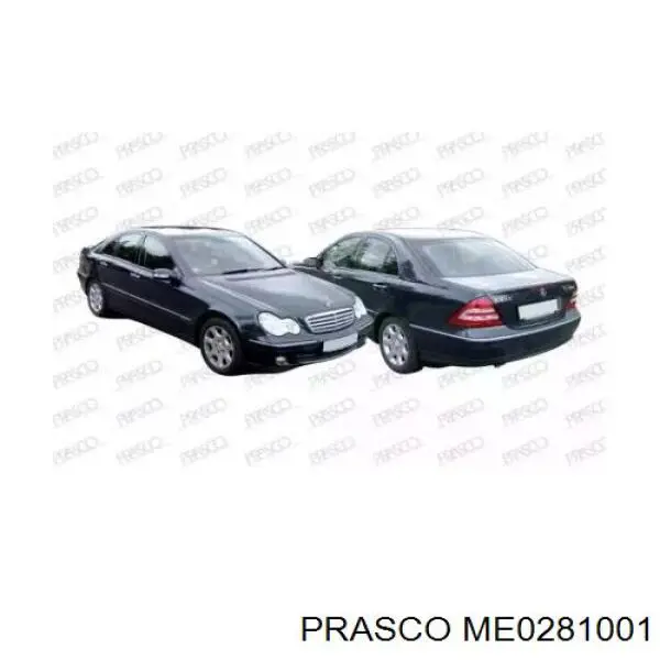 Передний бампер ME0281001 Prasco