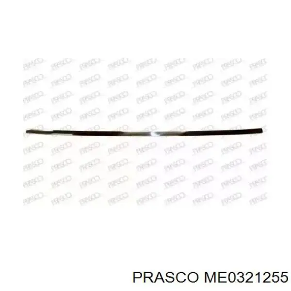 Moldura de parachoques trasero central ME0321255 Prasco