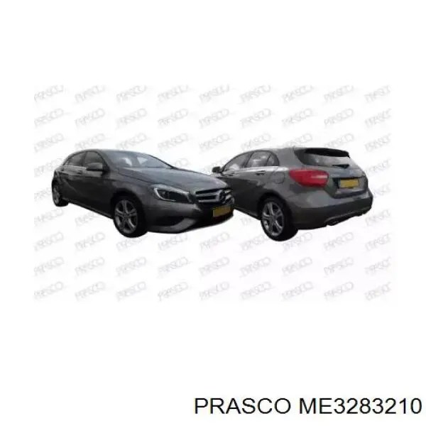 Suporte do radiador montado (painel de montagem de fixação das luzes) para Mercedes A (W169)