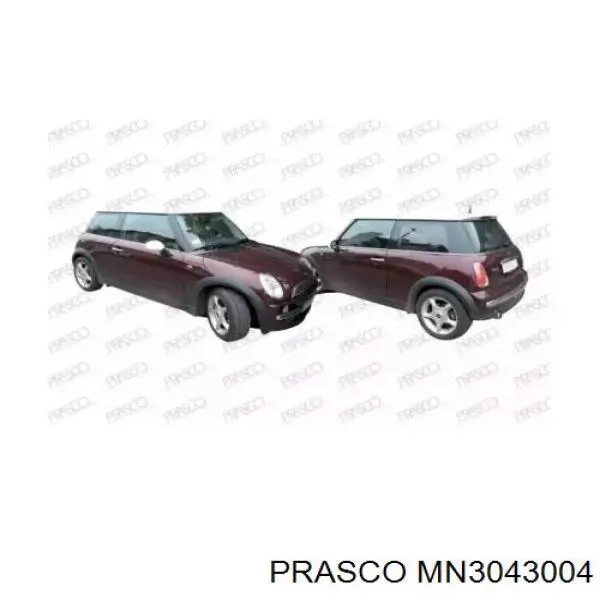 Guardabarros delantero izquierdo MN3043004 Prasco