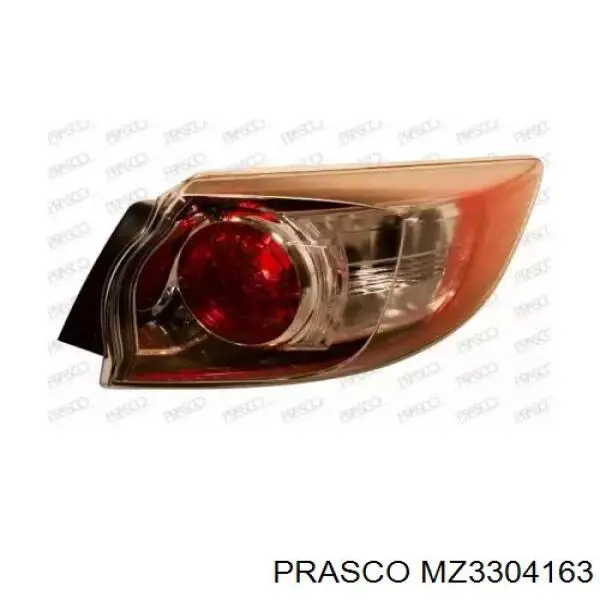 Lanterna traseira direita externa para Mazda 3 (BL)