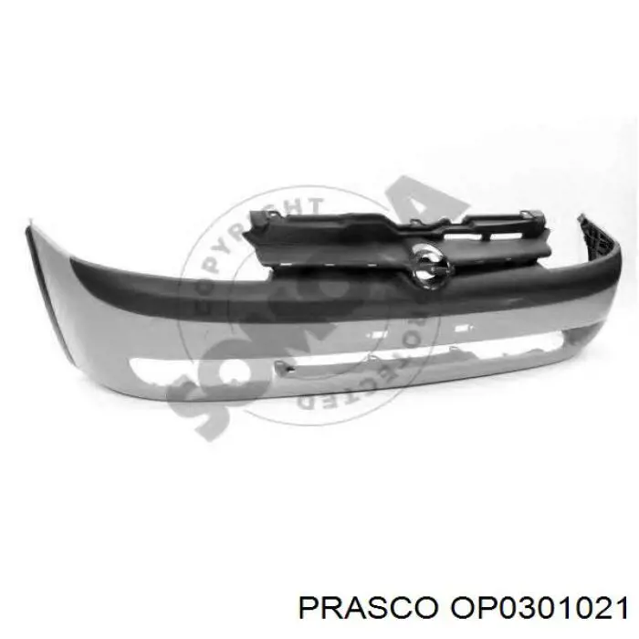 OP0301021 Prasco передний бампер