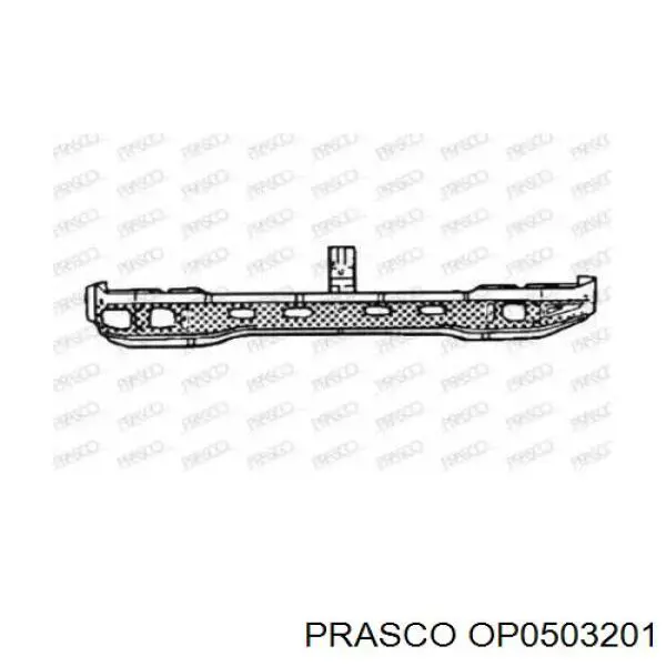 Soporte de radiador inferior (panel de montaje para foco) OP0503201 Prasco