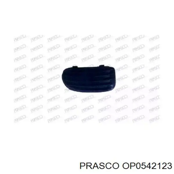 Заглушка (решетка) противотуманных фар бампера переднего правая Prasco OP0542123