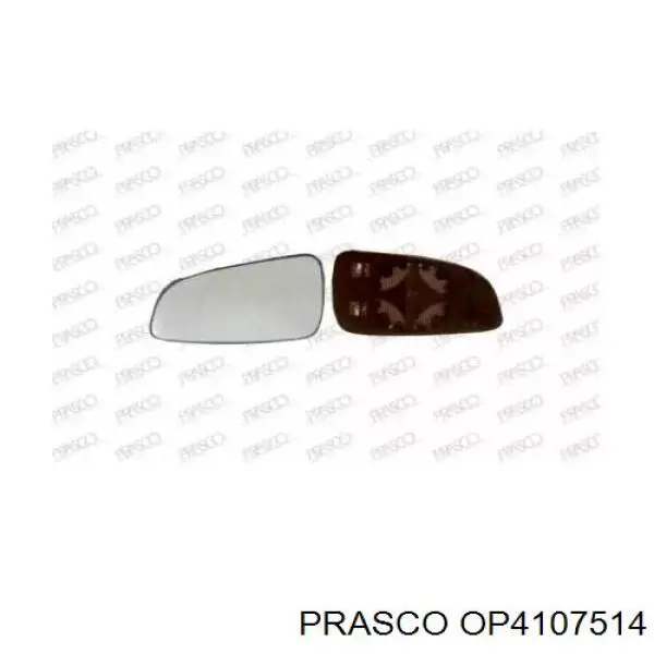 Cristal De Espejo Retrovisor Exterior Izquierdo OP4107514 Prasco