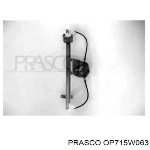 90579540 Peugeot/Citroen mecanismo de acionamento de vidro da porta traseira direita