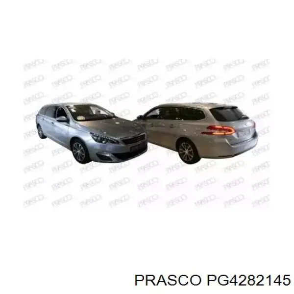 1613124680 Peugeot/Citroen grelha esquerda do pára-choque dianteiro