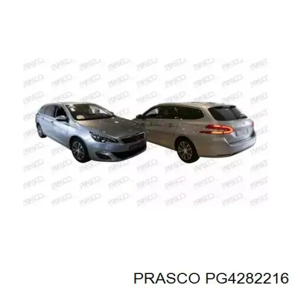 1610763880 Peugeot/Citroen placa sobreposta (carcaça de grelha do radiador)