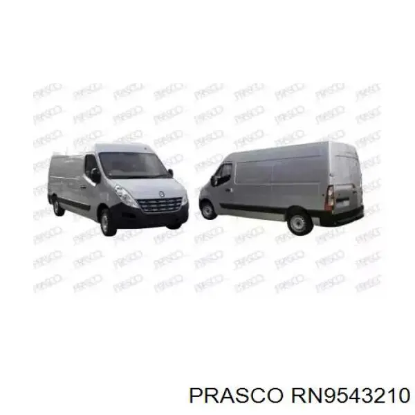 Suporte do radiador montado (painel de montagem de fixação das luzes) para Renault Master (EV, HV, UV)