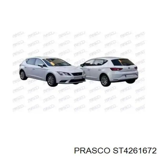 Reforçador do pára-choque traseiro para Seat Leon III 5F1