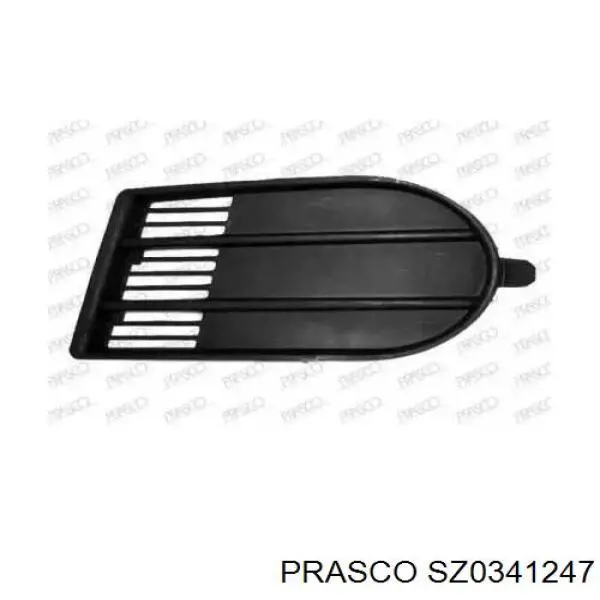 Заглушка (решетка) противотуманных фар бампера переднего правая Prasco SZ0341247