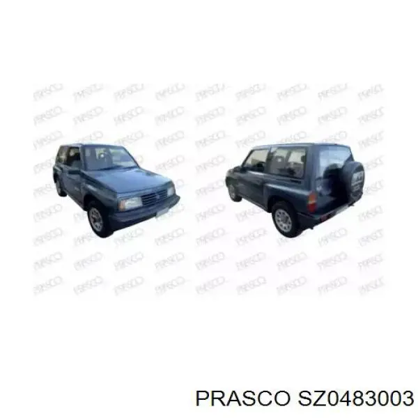 Guardabarros delantero izquierdo SZ0483003 Prasco