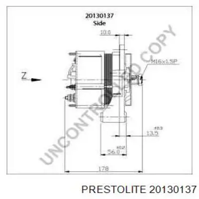 Генератор 20130137 Prestolite