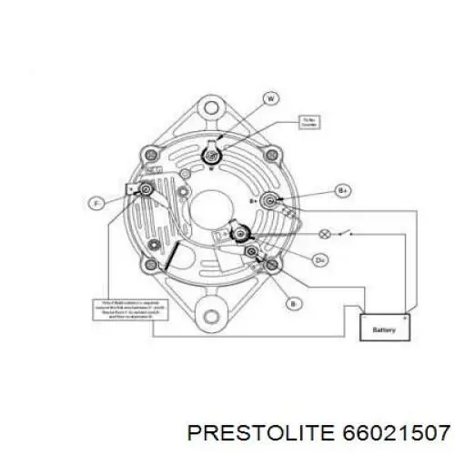 Генератор 66021507 Prestolite