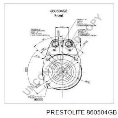 860504GB Prestolite Стартер автомобиля