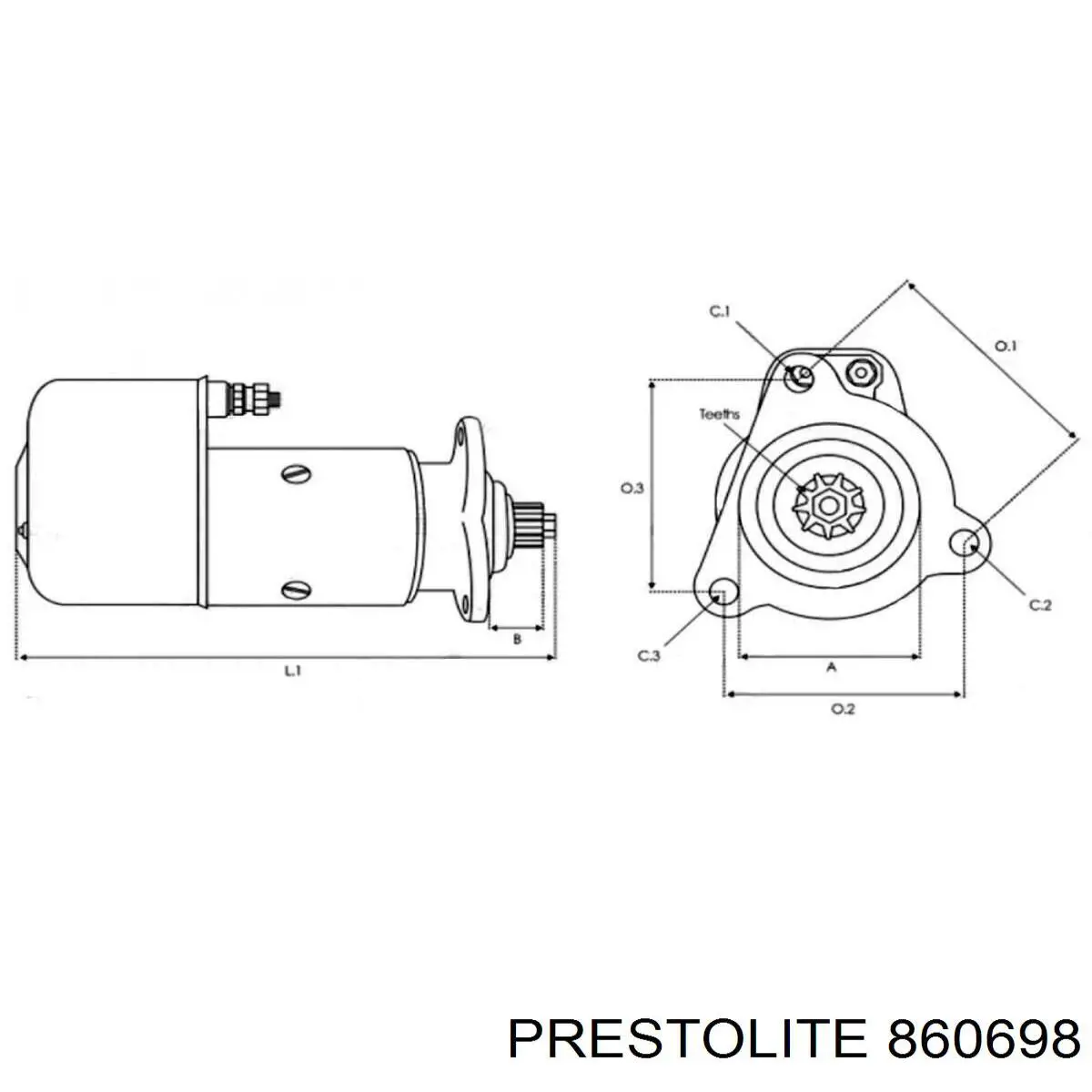 Купить 860698 Prestolite Стартер