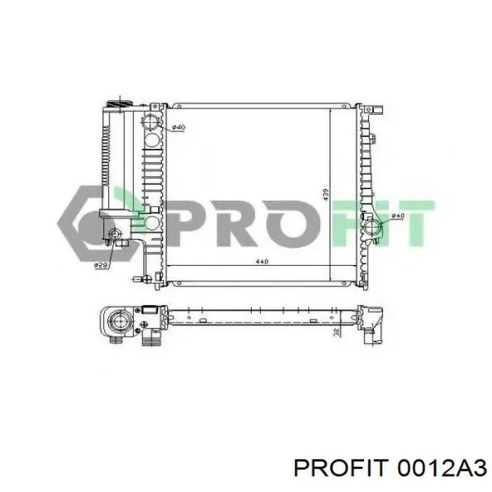 Радиатор 0012A3 Profit