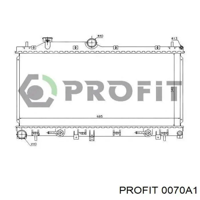 0070A1 Profit Радиатор основной