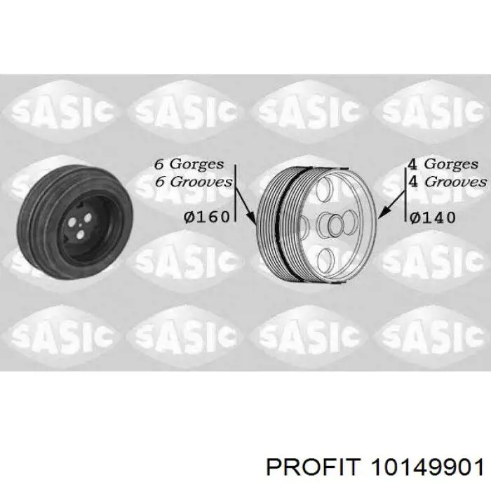 Купить 10149901 Profit Шкив-демпфер коленвала