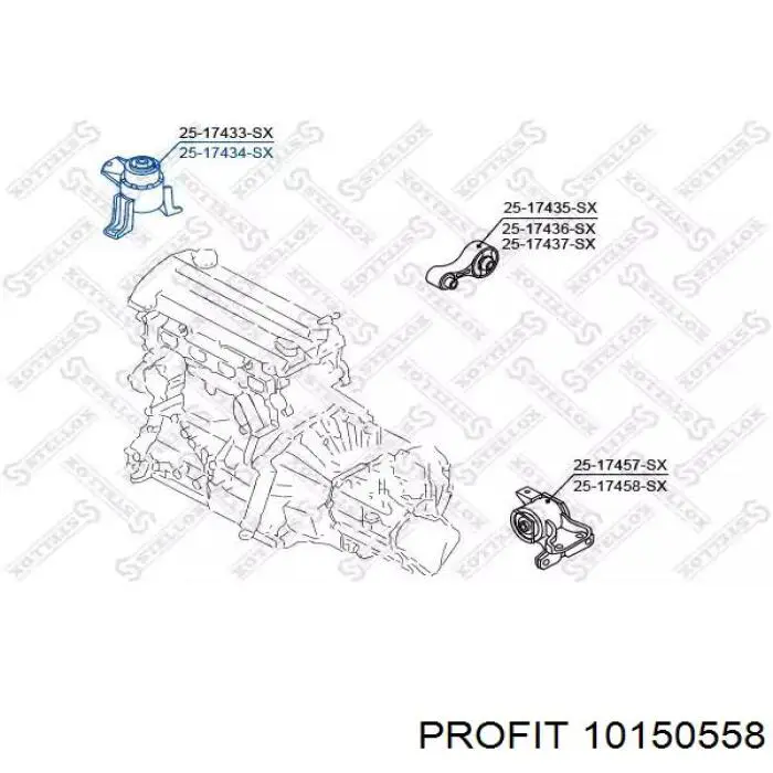 Правая подушка двигателя 10150558 Profit
