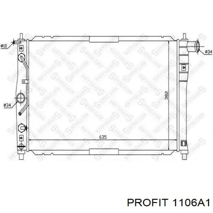 Купить 1106A1 Profit Радиатор водяной