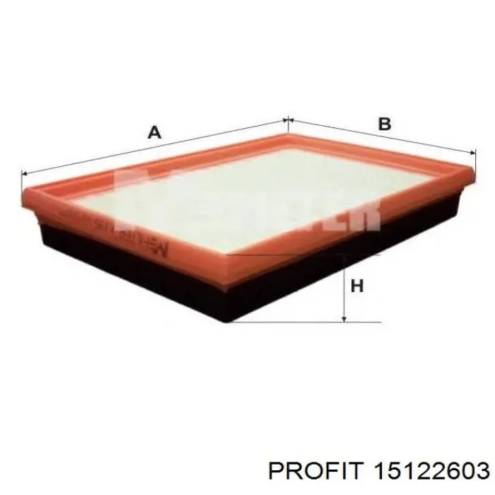 Воздушный фильтр 15122603 Profit