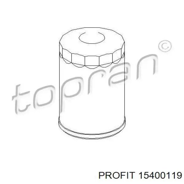 Фільтр масляний 15400119 Profit