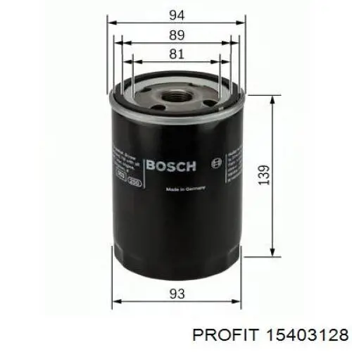 Фильтр очистки масла центробежный Profit 15403128 цена, от 6.64 USD