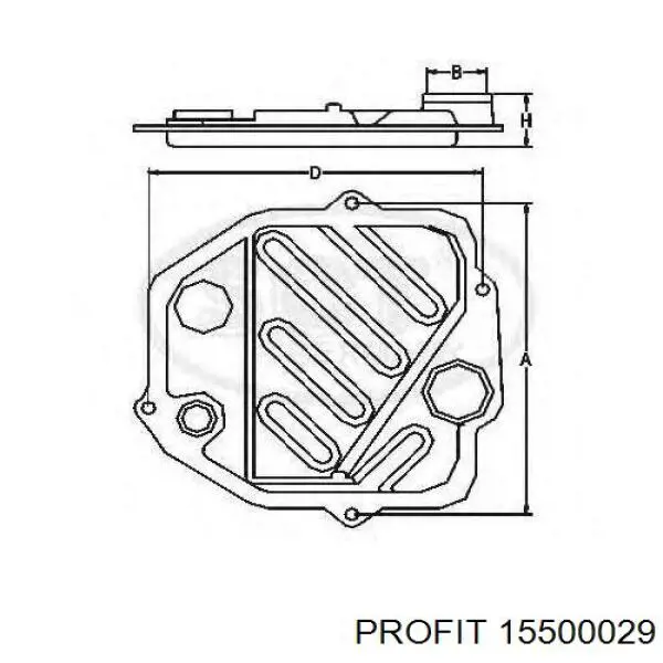 Фільтр АКПП 15500029 Profit