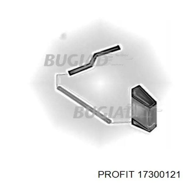 Патрубок воздушный, выход из турбины/компрессора (наддув) 17300121 Profit